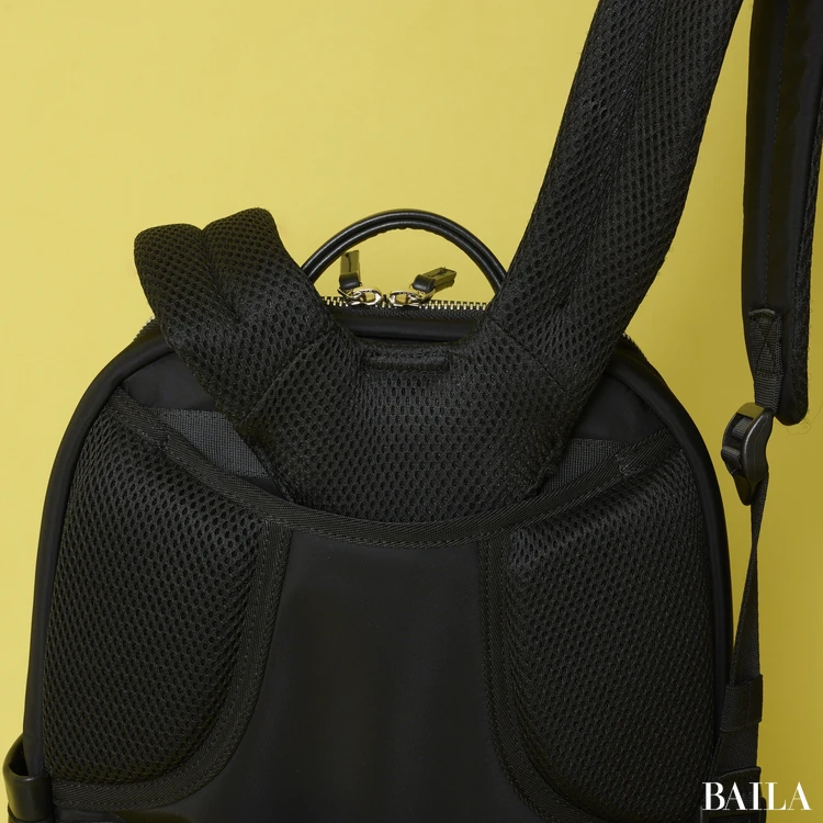 ドレステリア　サスペンションマルチポケットリュック　背面パッド　荷重軽減機能