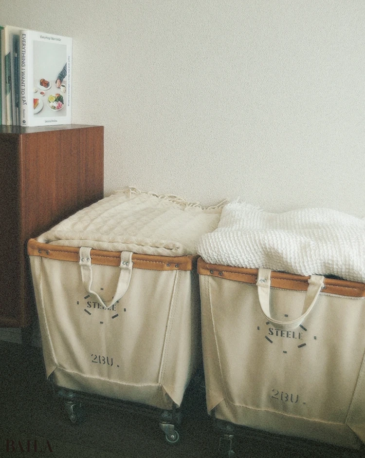 STEELE CANVAS BASKETのキャリーボックス(スタイリスト 石上美津江さん)
